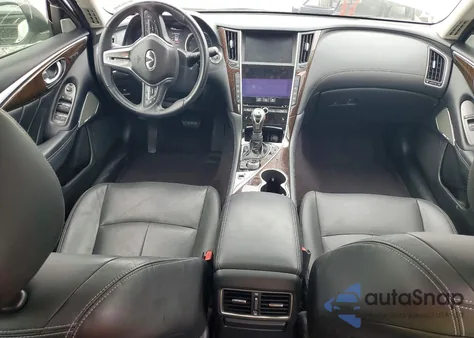 2018 Infiniti Q50 3.0T Luxe z USA, uszkodzony, nr VIN JN1EV7APXJM358747